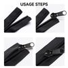 6 Pieces Zip Puller Replacement,Zip Repair,Zipper Pull Replacement,Replacement Zipper Pulls,for Repair Clothes,Jeans,Coats,Jacket,Backpack,Luggage.