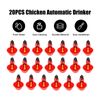 20PCS Automatic Water Cup Poultry Drinker Feeder Chicken Duck Hen Quail Drinking