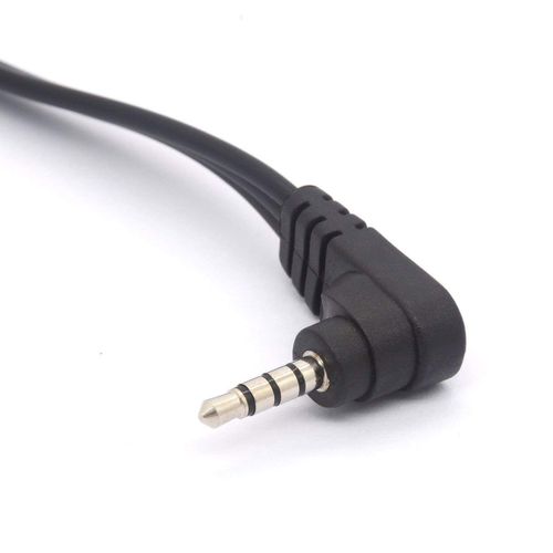 GLHONG Right Angle 3.5mm Male Plug to 3 RCA Female Cable Adapter for HDTV MP3 MP4 iPod AV Audio Video (3.5mm Male 90Deg to 3RCA Female)