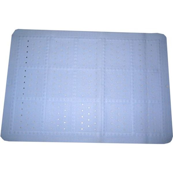 Croydex Bath Mat XL Blue (BT2020-24) Anti-slip Bath Mat Safety Mat Length 31.5 x Width 21.7 x Thickness 0.2 inches (80 x 55 x 0.6 cm), 19.4 oz (550 g), Made in Malaysia