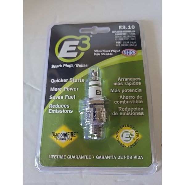 E3 Spark Plug E3.10 For Lawnmowers Snowblower Small Engines,  Energy Efficiency