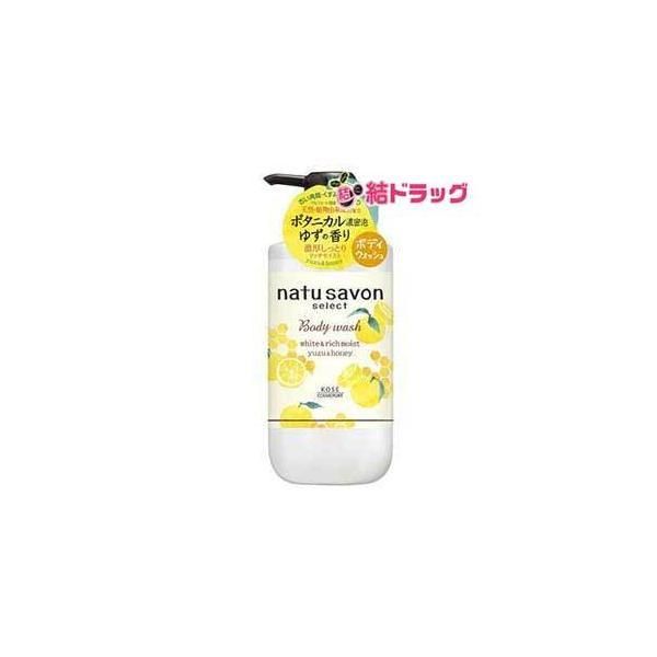 Kose Cosmeport Softymo Natu Savon Select White Body Wash Rich Moist Yuzu &amp; Honey 500ml