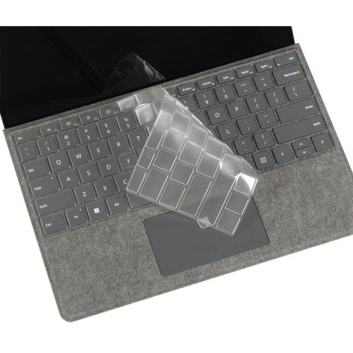 JuYuish Ultra Thin Keyboard Skin Cover Protector Compatible with 2024 Microsoft Surface Pro 10 13"", 2022 Surface Pro 9 13"", 2021 Surface Pro 8 13"", 2020 2019 Surface Pro X 13"" (Transparent)