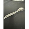 Plastic Serving Spoons ~ Reusable - Silver/Chrome - 10" (25cm) - Pack of 10
