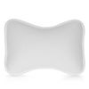 Navaris Bath Pillow for Head Neck Support - Small Anti-Slip Cushion for Pool, Hot Tub, Home Spa and Relaxation with 2 Suction Cups - White