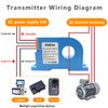 AC Current Transmitter,Hall DC Sensor,Output to PLC or Instrument,High Precision Perforated Sensing Current 0-10V-420mA
