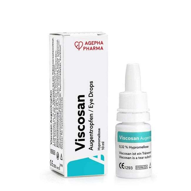 Viscosan Eye Drops for Dry Eyes and Itchy Eyes | Eye Irritation Relief Drops | Hydrating Eye Drops for Contacts | Tear Substitute for Dry Eyes