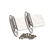 50 Pair Self Closing Cabinet Door Variable Overlay Hinges Satin Nickel 495-SN