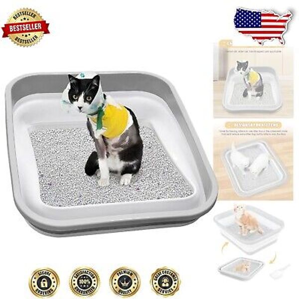 Multi-Functional Cat Litter Box & Bath Tub for Seniors and Special Needs Pets