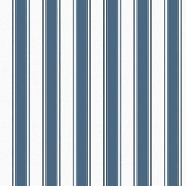MyTinyWorld Dolls House Miniature Blue Mixed Striped Wallpaper