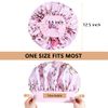 10PCS Satin Bonnets for Black Women, Large Braids Bonnet Wide Band Hair Bonnets