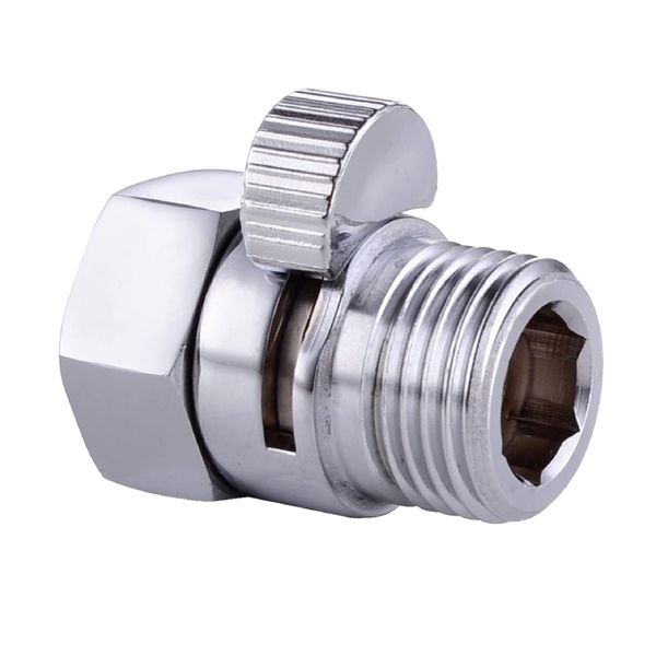 Felimoa Shower Head Valve, Water Saving Valve, On Off Switch, G1/2 Standard