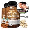 Organic Ceylon Cinnamon Capsules 1200mg - Maximum blood sugar support-120cap