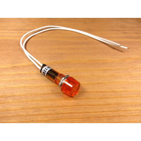 BBT 12 VDC Waterproof Hi-Profile Amber LED Indicator Light