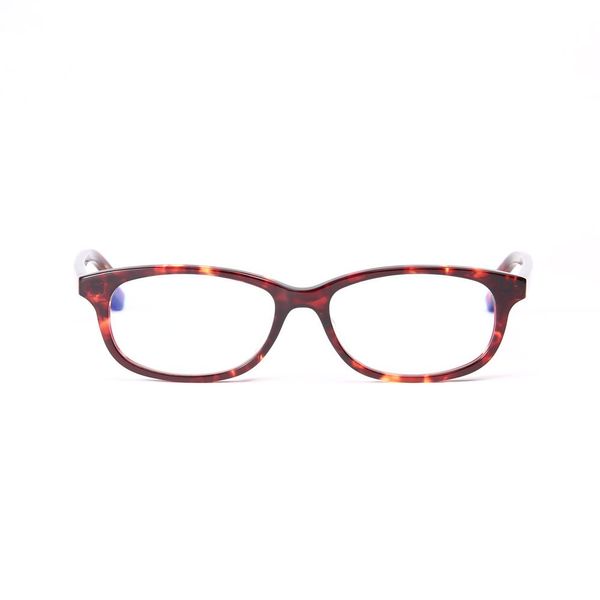 MIDI - Midi Fashionable Glasses, High Quality Acetate PC Glasses, PC Glasses, Stylish, Women's, Wellington Blue Light Cut, UV Protection, Computer Glasses, Marble Brown Demi (M-109P, C1, +0.00)