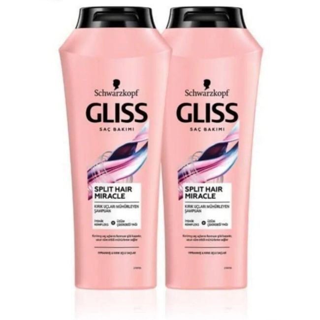 Gliss Split Hair Miracle Şampuan 500 Ml x 2 Adet