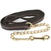 Hy Soft Webbing Lead Rein with Chain - Navy/Red - 2m