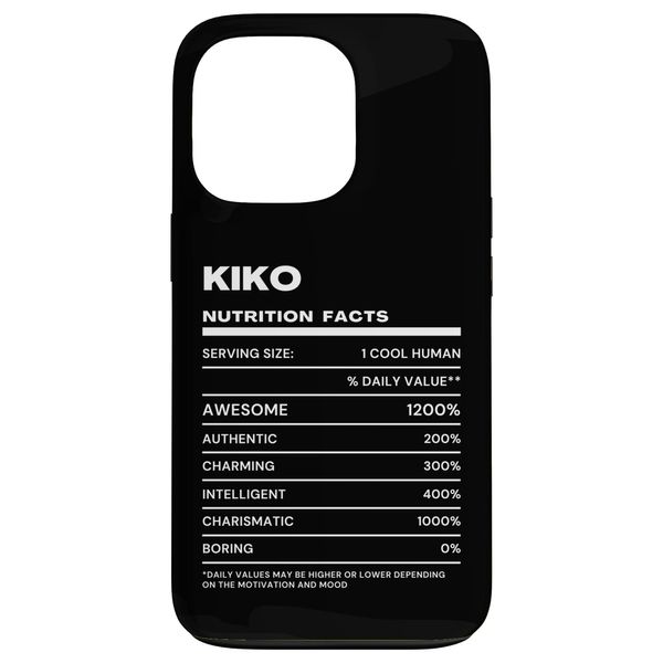 iPhone 13 Pro Kiko Nutrition Facts: Funny Name Smartphone Case