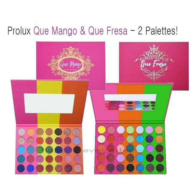 Prolux Que Mango & Que Fresa Eyeshadow Palette- 100% Authentic - 2 PCs!