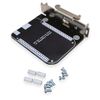 Winford Engineering DIN Rail Mounting Plate for BeagleBone, Right Angle L-Bracket Design, Black, RoHS Compliant
