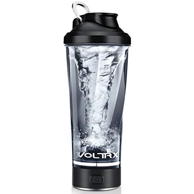 VOLTRX Electric Protein Shaker Bottle Sport Red- Tritan, BPA-Free, 24 oz Vortex Mixer Cup - USB Rechargeable, Portable for Protein Shakes