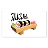 CafePress Sushi Sticker Rectangle Bumper Sticker Car Decal
