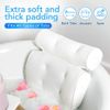 Bath Pillow (Extra Comfort), Bath Pillows for Tub Neck and Back Support, Bathtub Pillows for Head and Neck, Bathtub Pillow, Bath Accessories for Tub Women, Hot Tub Accessories for Adults, Tub Pillow