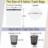 8 Gallon Drawstring Trash Bag, Small Garbage Bags, 45 Count