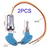 VISSQH 2 pcs 2 Wire Ignition Switch,key switch ON/OFF Key Starter Switch Key Button Switch Ignition Starter Switch for electric scooters, ATV, moped