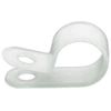 Cable Clamp, 1/2 In, White, Pk100