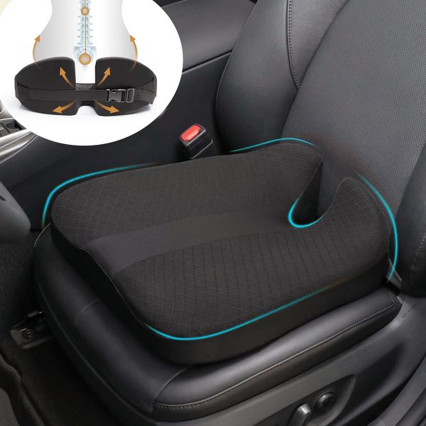 CreekT 2023 Upgraded Car Seat Cushion, Foam Heightening Wedge, Coccyx Cushion for Tailbone Pain Relief, Lower Back Pain Relief Seat Cushion for Office Chair