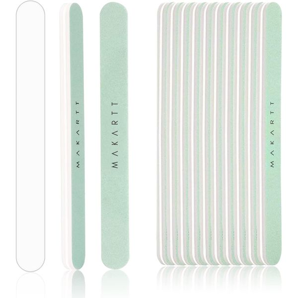 Makartt Lime per Unghie Professional, 10 Pezzi Lime Unghie 400/6000, Double Sided Nail File Manicure Pedicure Tools per Uso Domestico e Salone