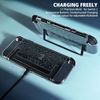 DLseego Protective Cover Compatible with Switch 2 2025,Clear Dockable Sturdy Protector Case with 2 PCS Soft Handle Shell