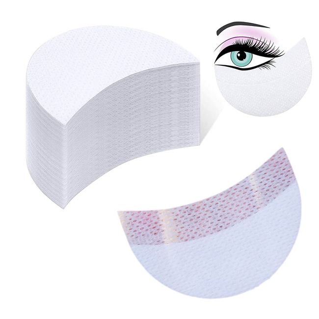 LIUJZZJ 100 Stück Lidschatten Gel Pad Patches Lidschatten Schablonen zur Verhinderung von Wimpernverlängerung Tönung und Lippen Make-up Rückstand