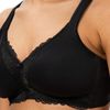 Triumph - Modern Lace + Cotton N - Women's - Bra without Underwire - Firm Support - with Lace Details, black