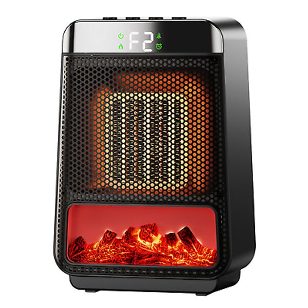 Electric 3D Flame Fireplace Space Heater Desktop 1500W/800W Portable w/Realistic