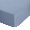 Catherine Lansfield Easy Iron Percale Combed Double Extra Deep Fitted Sheet Blue