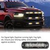4 X 6 LED Emergency Strobe Lights Amber White Warning Flashing Beacon Light Bar