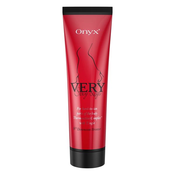 Onyx Very Sexy Legs Tingle Indoor Tanning Bed Lotion - Outdoor Tanning Lotion with Bronzer for Legs & Hard-To-Tan Body Parts - Hot Tingle Tanning Formula for Women