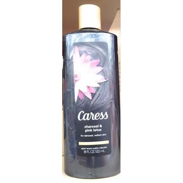 Caress Charcoal & Pink Lotus Body Wash 18 oz