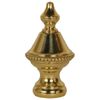 Brass Finish Knob Lamp Shade Finial