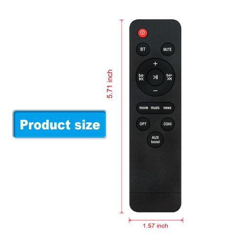 Replacement Remote Compatible with Saiyin DS6403 DS6403H H-DS6841S DS6345S DS6343 DS6305 DS6801K DS6801 DS6801K-MK Home Audio Surround Soundbar Sound Bar