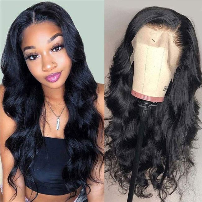 Foreverlove Body Wave Lace Front Wigs Human Hair Pre Plucked 150% Density Unprocessed Brazilian Virgin Human Hair 13x4 HD Lace Front Wigs for Black Women (12inch,Body Wave)