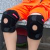 Kuangmi Child Knee Support Open Patella Adjustable Black 1 Piece