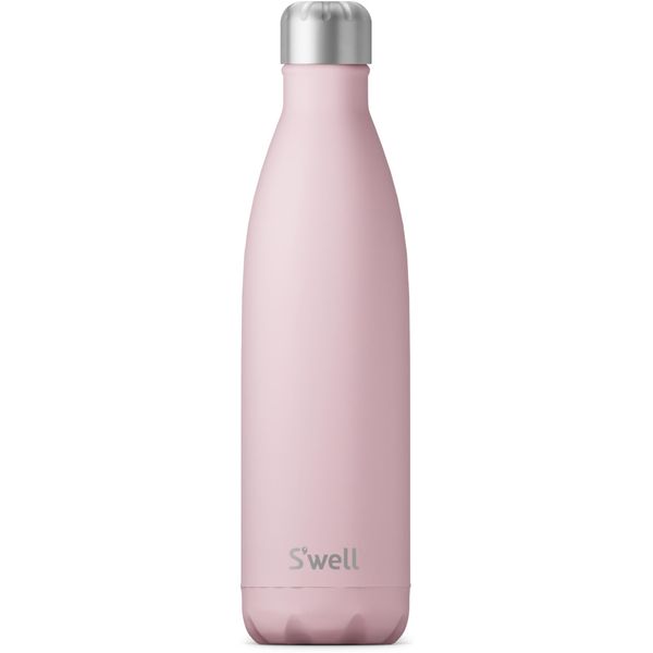 S'well Stainless Steel Water Bottle, 25oz, Pink Topaz, Triple Layered Vacuum Insulated Containers Keeps Drinks Cold for 48 Hours and Hot for 24, BPA Free, Perfect for On the Go