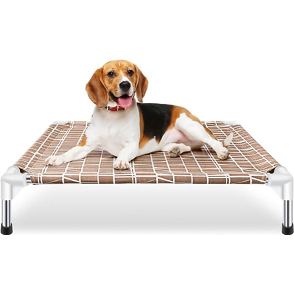 Elevated Pet Cot Outdoor Patio Bed For Medium Large  Dog Non-Slip Steel Frame