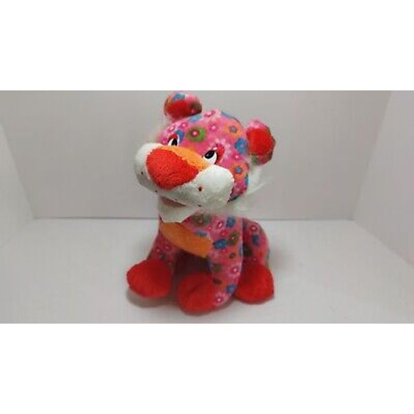 Dan Dee Collectors Choice Rainbow Flowery Tiger Plush Stuffed Animal 12"