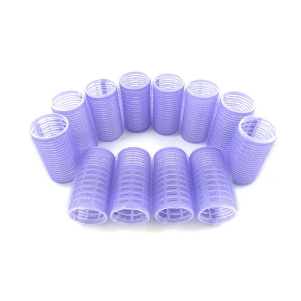 Medium Size Hair Rollers Curlers Self Grip Holding Rollers Hairdressing Curlers Hair Design Sticky Cling Style For DIY Or Hair Salon By Kamay's (Gripping Sticky Rollers 30mm/1.2" Medium Size 12PCS)