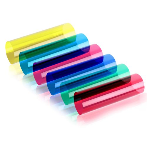 Acetate Sheets A5 OHP Sheet Colour Acetate Clear Film Plastic Light Filter Gel Reading Aid Red, Yellow, Blue, Pink, Green, Clear Thick 100 Micron Reading Aid (A5 Size - Assorted Colour - 6 Sheets)