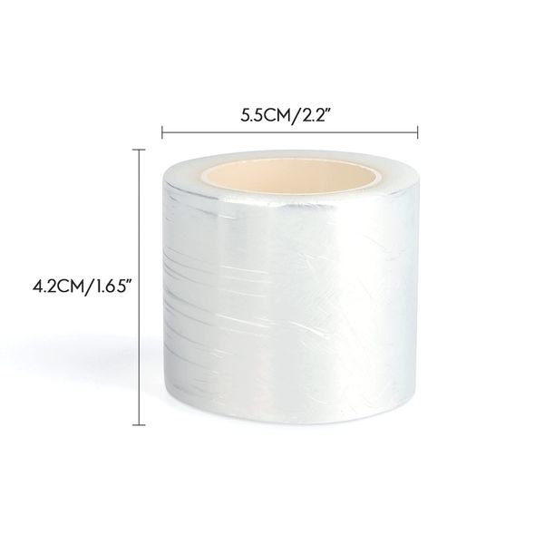 G2PLUS 3 Pack Disposable Eyebrow Plastic Wrap Preservative Film, Make Up Supplies Wrap Cover Tape Roll - 600 Meters